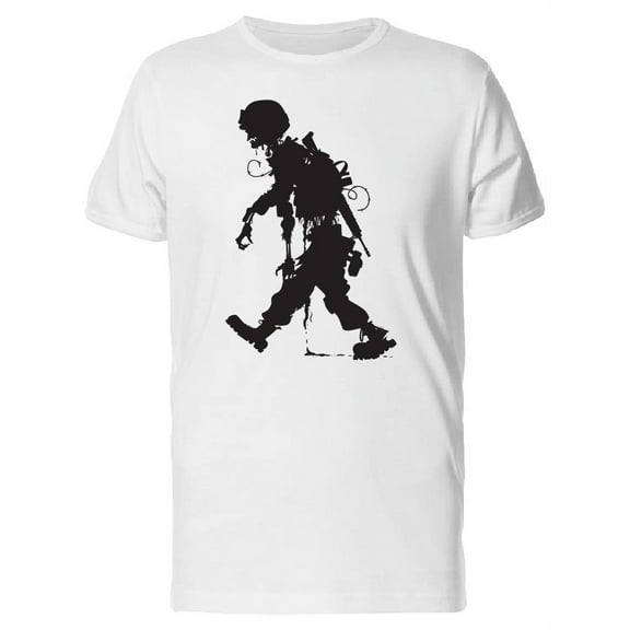 Rotting Soldier Zombie T-Shirt Men -Image by Shutterstock, Male Large