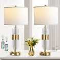 thumbnail image 1 of Rottogoon 25.5" Modern Table Lamp for Living Room Gold Metal Touch Control Bedside Lamps with USB Ports, 1 of 8