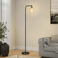 thumbnail image 1 of Rottogoon 67" Industrial LED Floor Lamp for Living Room Modern Standing Lamp Tall Pole Light Black, 1 of 9