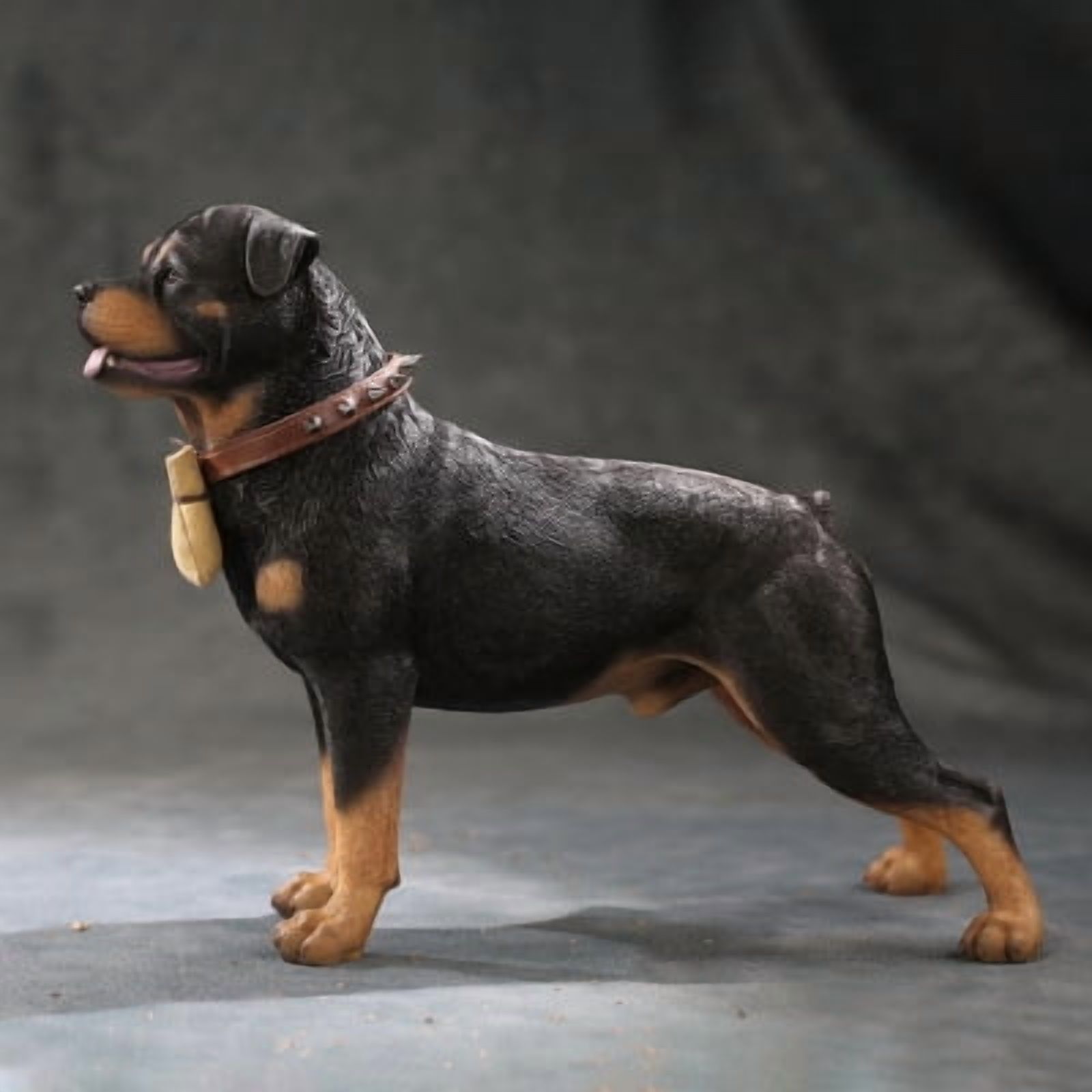 Rottweiler/6 Simulation Animal Dog Model Police Dog Resin Home Car