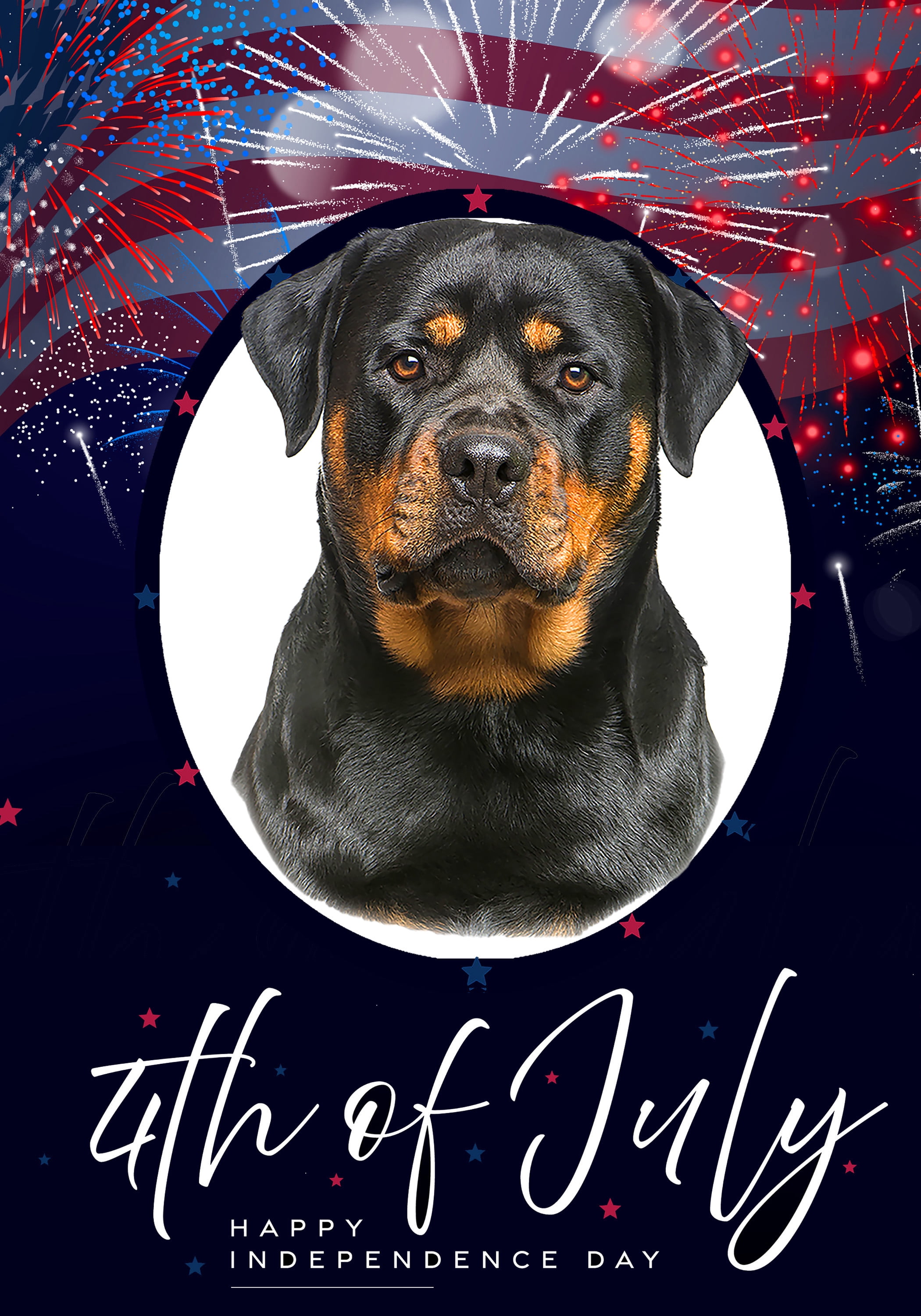 July Rottweiler Rottweiler - Best of Breed Independence Day July 4th Fourth of July ...