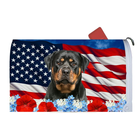 Rottweiler - Best of Breed Patriotic Dog Breed Mail Box Cover