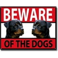 thumbnail image 1 of Rottweiler Beware of The Dogs Metal Sign,Security,Warning,Guard Dog Sign, 1 of 5