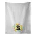 thumbnail image 1 of Rottweiler Black and Mahogany Easter White Kitchen Towel Set of 2 19 in x 28 in, 1 of 3
