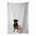 thumbnail image 1 of Rottweiler Black and Mahogany so Loved White Kitchen Towel Set of 2 Dish Towels, 1 of 3