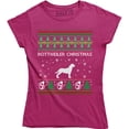 thumbnail image 1 of Rottweiler Christmas Animal Lover Pet Rescue Dog Owner Women's Ugly T-Shirt, 1 of 4