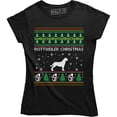 thumbnail image 1 of Rottweiler Christmas Animal Lover Pet Rescue Dog Owner Women's Ugly T-Shirt, 1 of 4