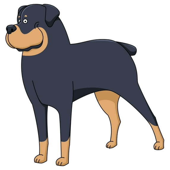 Rottweiler Decal | Indoor/Outdoor | Dog Lover Super Cute Sticker for SUV Windows, Dorm Rooms, Bedroom, Offices | SignMission personalized gift | 18"