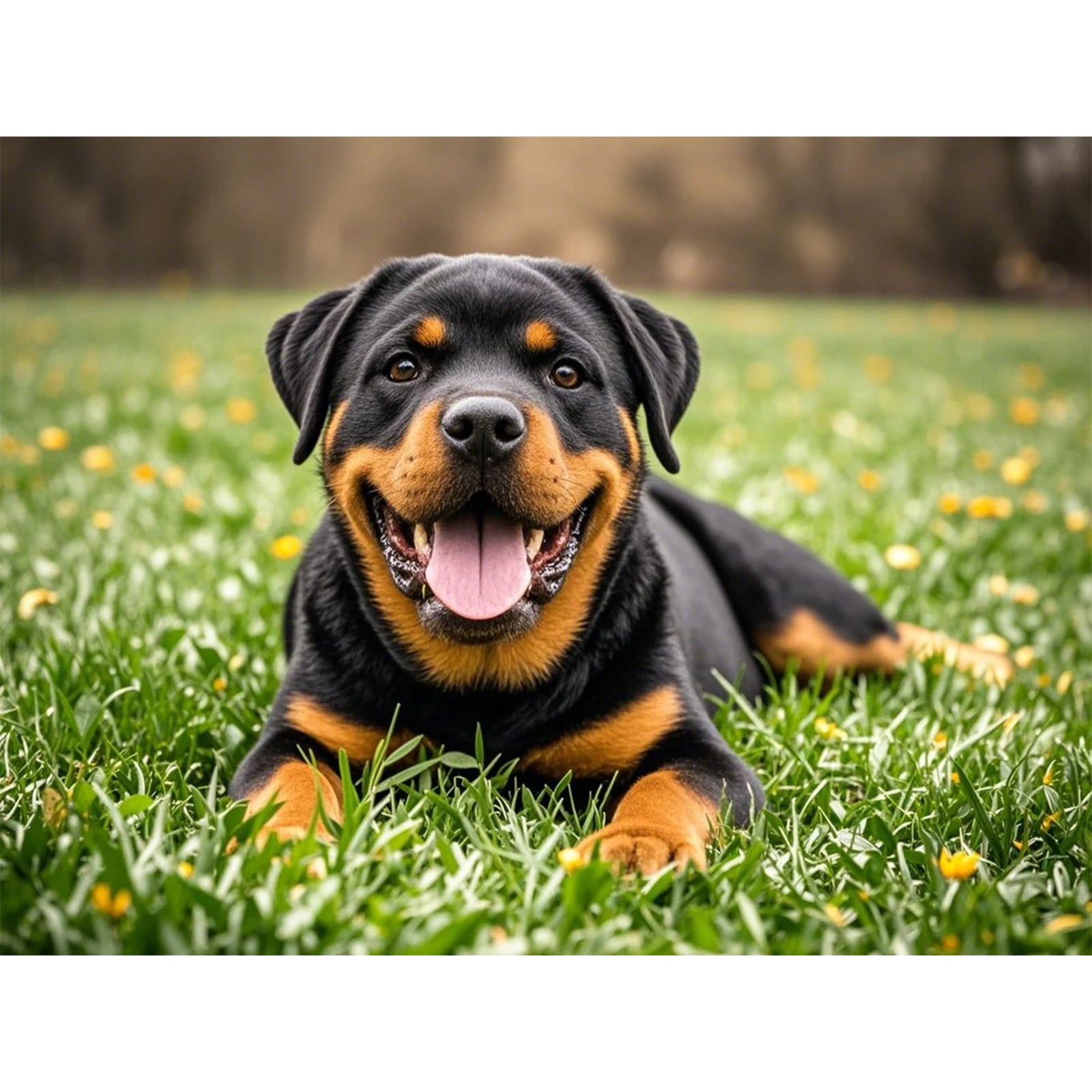 Rottweiler Diamond Dots Painting DIY Kits 5D Diamond Art Full Round ...