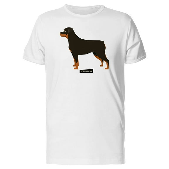 Rottweiler Dog Geometric Style T-Shirt Men -Image by Shutterstock, Male Medium