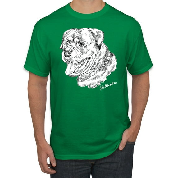 Rottweiler Dog Lover Pet Owner Animal Lover Graphic T-Shirt, Kelly, 2XL