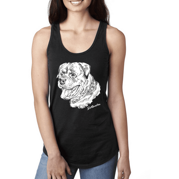 Rottweiler Dog Lover Pet Owner Animal Lover Ladies Racerback Tank Top