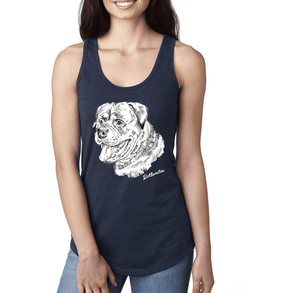 Rottweiler Dog Lover Pet Owner Animal Lover Ladies Racerback Tank Top