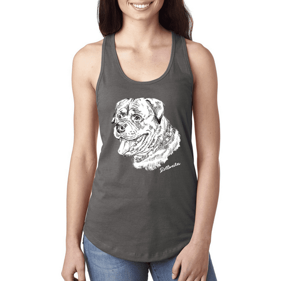 Rottweiler Dog Lover Pet Owner Animal Lover Ladies Racerback Tank Top
