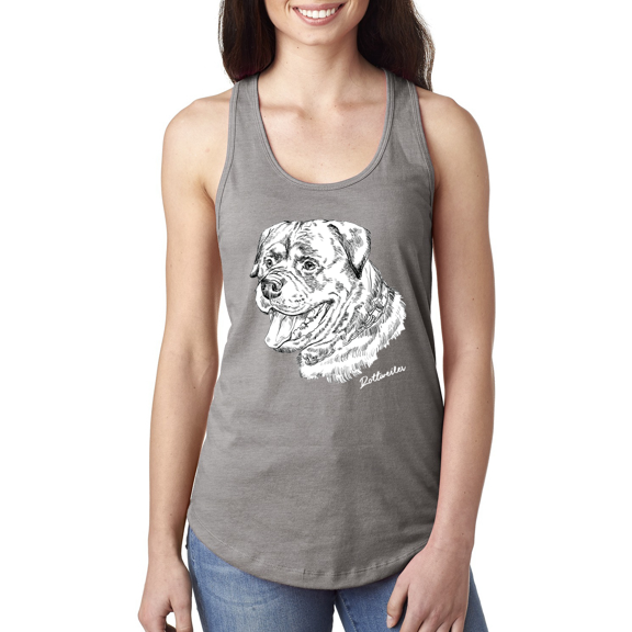 Rottweiler Dog Lover Pet Owner Animal Lover Ladies Racerback Tank Top