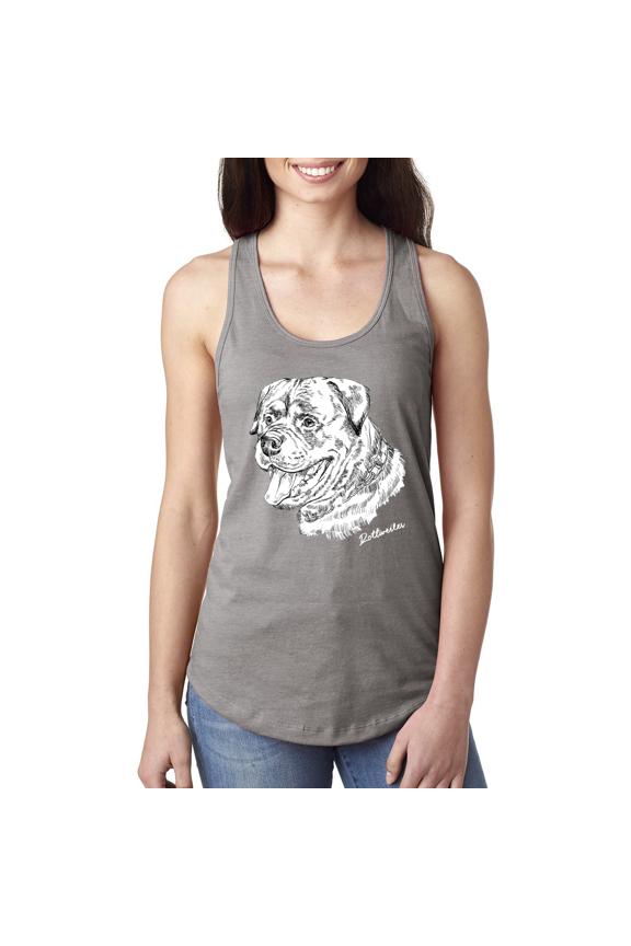 Rottweiler Dog Lover Pet Owner Animal Lover Ladies Racerback Tank Top