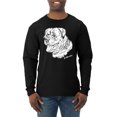 thumbnail image 1 of Rottweiler Dog Lover Pet Owner Animal Lover Mens Long Sleeve Shirt, Black, Small, 1 of 4
