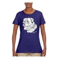thumbnail image 1 of Rottweiler Dog Lover Pet Owner Animal Lover Womens Graphic T-Shirt, Purple, Large, 1 of 4