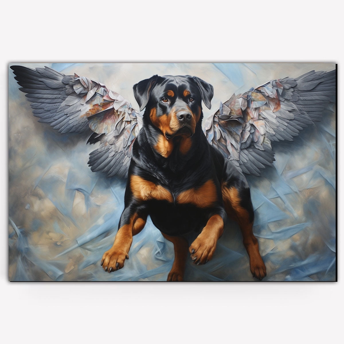 Rottweiler Dog Memorial Canvas - Dog Breeds Canvas Poster Loss of Dog ...