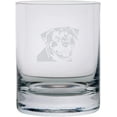 thumbnail image 1 of Rottweiler Dog Themed Etched All Purpose 10.25oz Rocks Glass, 1 of 1