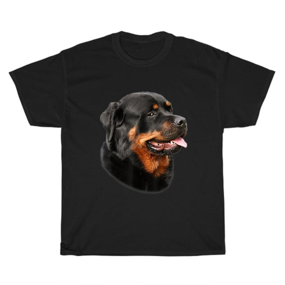 Rottweiler Face Rott Dog Head Rottie Dogs Pet Lover T-Shirt Unisex Tee Gift NEW