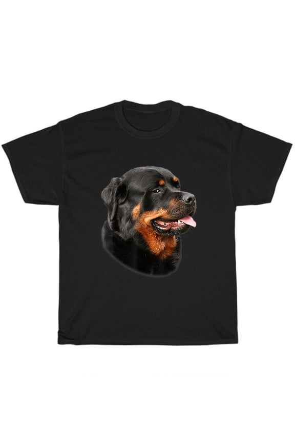 Rottweiler Face Rott Dog Head Rottie Dogs Pet Lover T-Shirt Unisex Tee Gift NEW