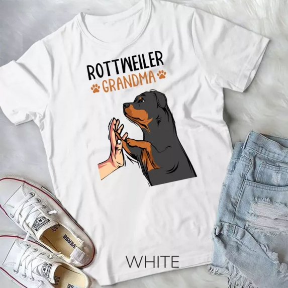 Rottweiler Grandma Rottie Dog Mom Funny Motherã‚´S Day Unisex T-Shirt Unisex S-5XL Hot Trending Shirt, Vintage Birthday Gift
