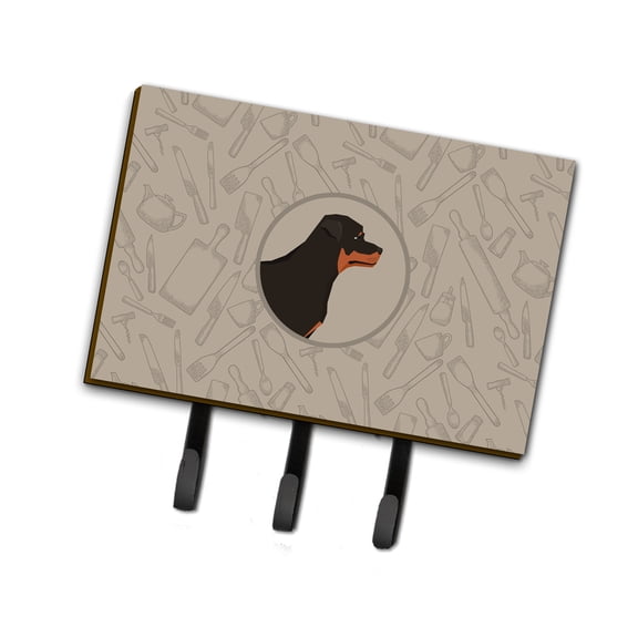 Rottweiler In the Kitchen Leash or Key Holder