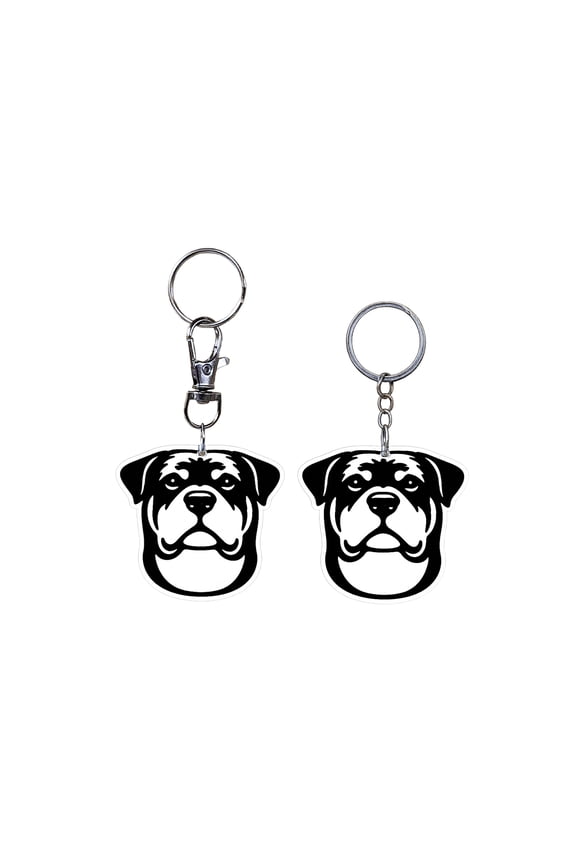 Rottweiler Keychain Set of 2 Dog Keychains Labrador Retriever Keychain Dog Lover Gift