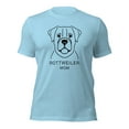 thumbnail image 1 of Rottweiler Mom Dog Face Graphic T-Shirt, Cute Pet Lover Tee (Ocean Blue, 2XL), 1 of 1
