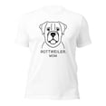thumbnail image 1 of Rottweiler Mom Dog Face Graphic T-Shirt, Cute Pet Lover Tee (White, XL), 1 of 1