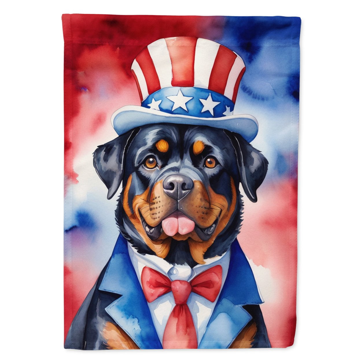Rottweiler Patriotic American House Flag 28 in x 40 in