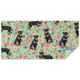 thumbnail image 1 of Rottweiler with Pioneer Flower Rectangle Tablecloth 60"x120",Waterproof Polyester Rectangle Table Cloth, Wipeable Spillproof Polyester Tablecloth for Dining, Camping, Indoor and Outdoor, 1 of 6