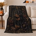 thumbnail image 1 of Rottweiler Portrait Dog, Peaceful Pet decorative motif Scene, Warm Flannel Blanket for Living Room and Bedroom with Detailed Artwork, Animal Lovers person's Day Gift, Artistic Home Decor, 1 of 9