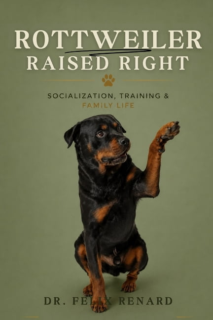 Rottweiler Raised Right: Socialization, Training & Family Life: The Complete Guide to Raising a Confident, Well-Mannered, (Paperback)