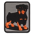 thumbnail image 1 of Rottweiler Rottie Standing Dog Applique Multi-Color Embroidered Hook & Loop Patch - 3 Inch Medium, 1 of 5