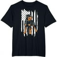 thumbnail image 1 of Rottweiler Shirt Vintage USA American Flag Shirt, 1 of 3