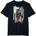 thumbnail image 1 of Rottweiler Shirt Vintage USA American Flag Shirt, 1 of 3