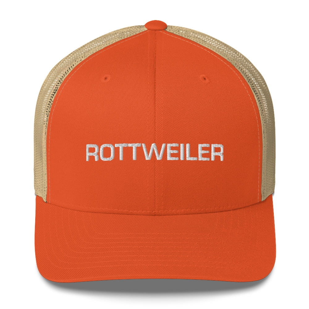 Rottweiler Trucker Hat Top Dog (Black)
