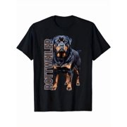 Rottweiler Watercolor Themed Dog Lover Pet Owner Design T-Shirt,S-5XL