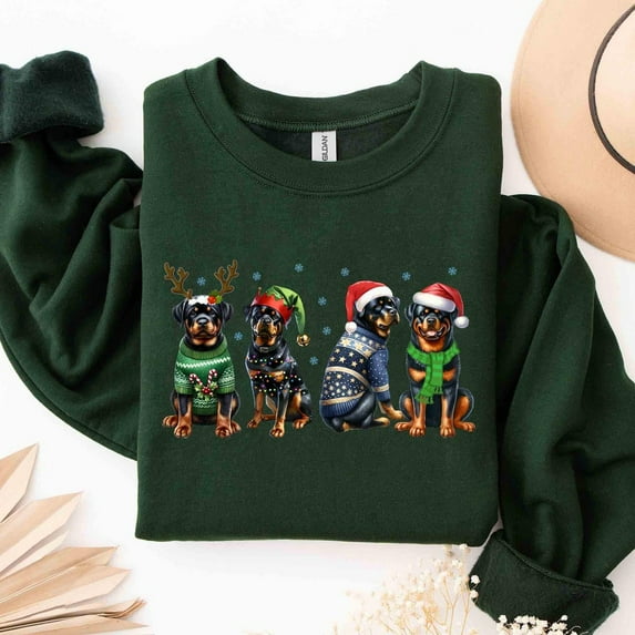 Rottweiler Winter Dog Shirt,Dog Winter Shirt,Rottweiler Dog Lover, Rottweiler Shirt, Rottweiler Dog Owner, Dog Mom All Size S-5Xl