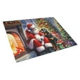 thumbnail image 1 of Rottweiler and Santa Claus Glass Cutting Board 12 in x 15 in, 1 of 5