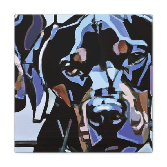 Rottweiler in Deco - Canvas