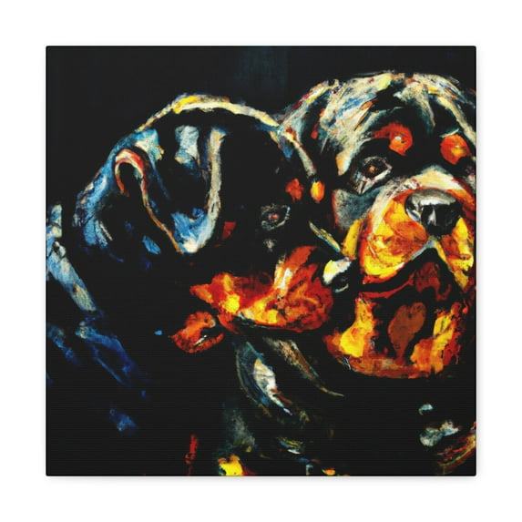 "Rottweiler in Repose" - Canvas
