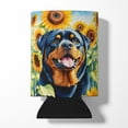 thumbnail image 1 of Rottweiler in Sunflowers Can or Bottle Hugger 3 in x 5 in, 1 of 5