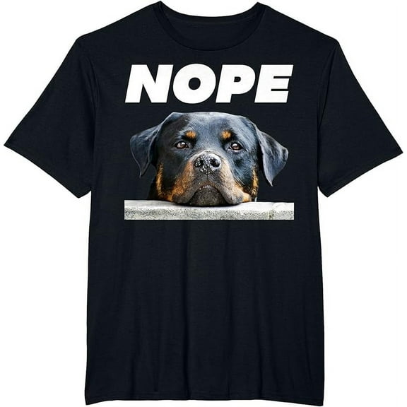 Rotweiller Nope Rottie Face Not Today Love My Rottweiler Dog T-Shirt