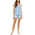 thumbnail image 1 of Roudelain Tank Top Shorts Pajama Set Cloudy Sky Tie Dye Powder Blue L, 1 of 1