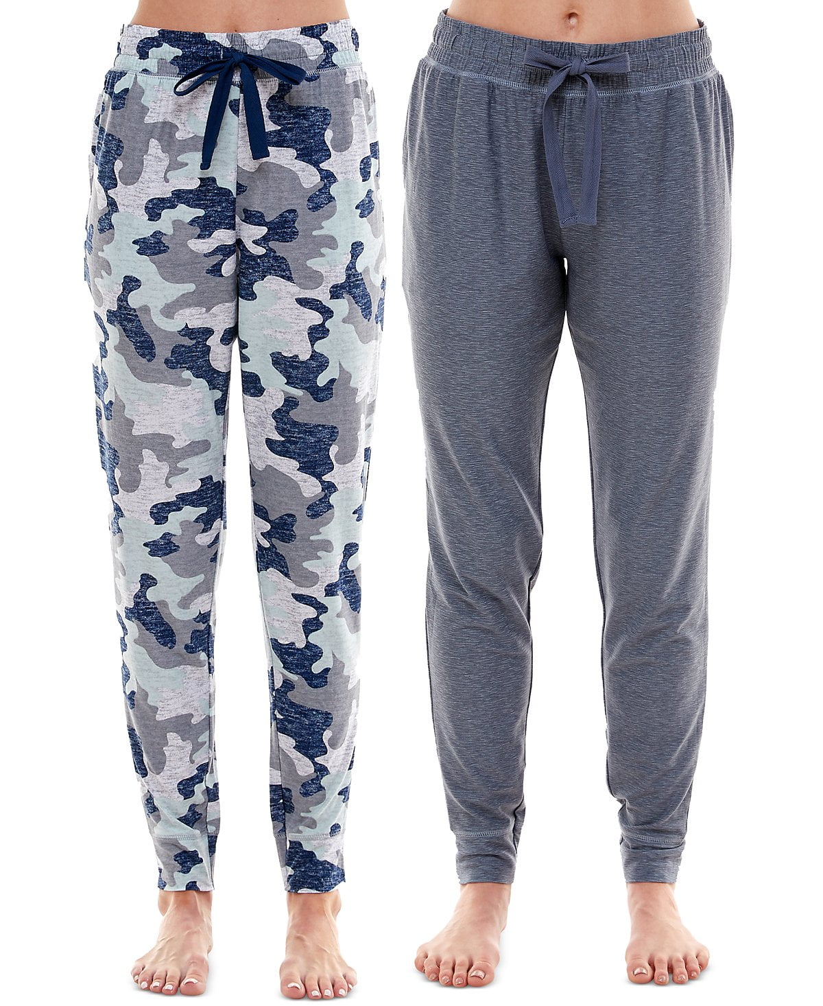 Roudelain Women's Ultra-Soft Jogger Pajama Bottoms, Set of 2 - Flint ...