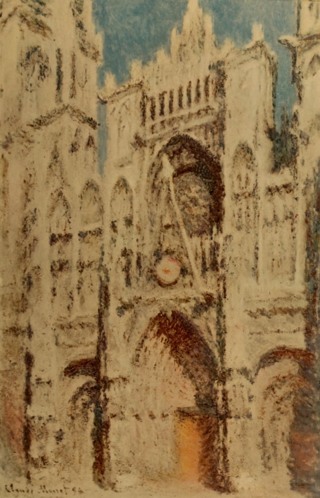 Rouen Cathedral 1894 Canvas Art - Claude Monet (18 x 24)