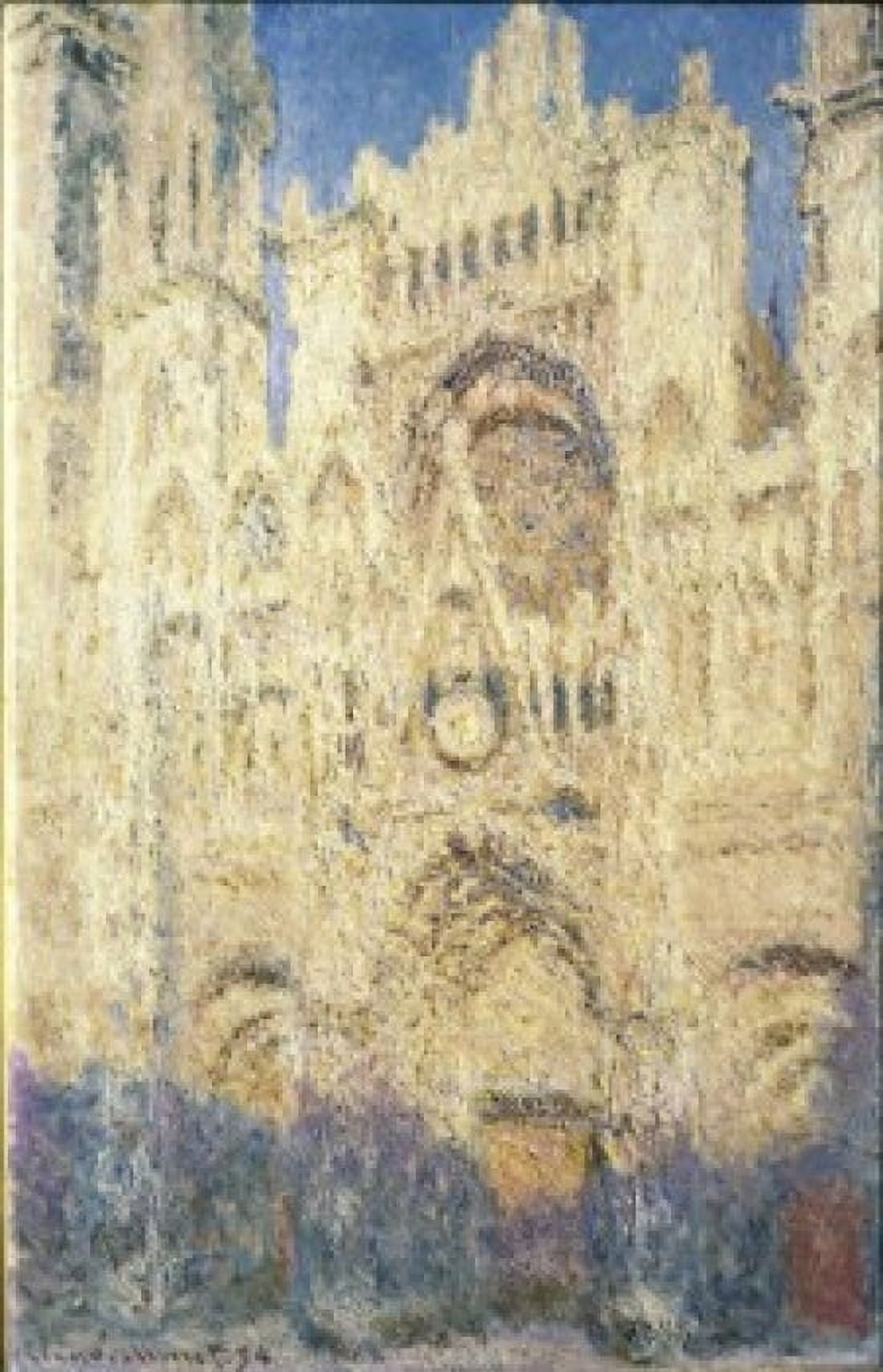 Rouen Cathedral in the Afternoon 1894 Claude Monet (1840-1926French) Oil on canvas Pushkin Museum of Fine Arts Moscow Canvas Art - Claude Monet (18 x 24)